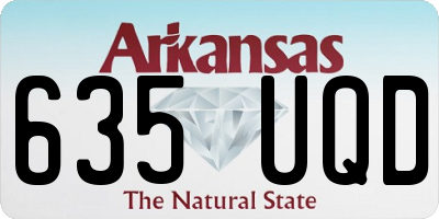 AR license plate 635UQD