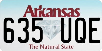 AR license plate 635UQE