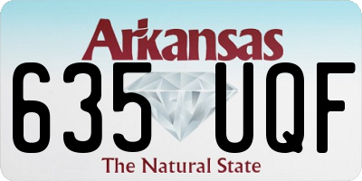 AR license plate 635UQF