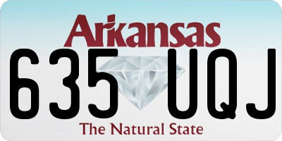 AR license plate 635UQJ