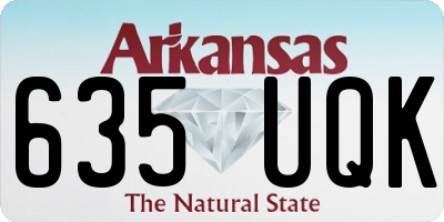 AR license plate 635UQK