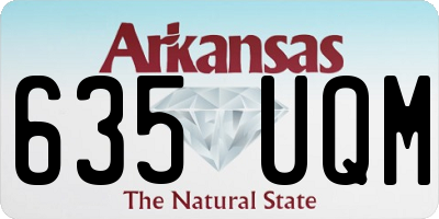 AR license plate 635UQM