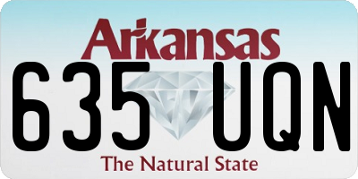 AR license plate 635UQN