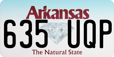 AR license plate 635UQP
