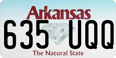 AR license plate 635UQQ