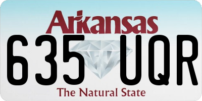 AR license plate 635UQR
