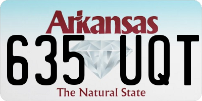 AR license plate 635UQT