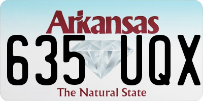 AR license plate 635UQX