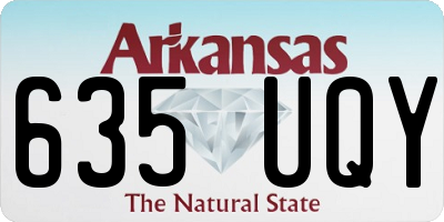 AR license plate 635UQY