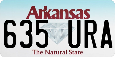 AR license plate 635URA