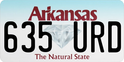 AR license plate 635URD