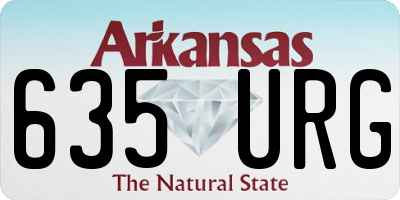 AR license plate 635URG