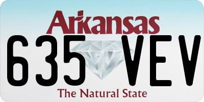 AR license plate 635VEV