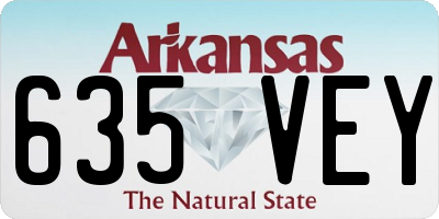 AR license plate 635VEY