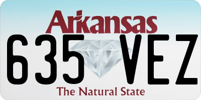 AR license plate 635VEZ