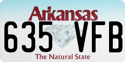 AR license plate 635VFB
