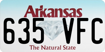 AR license plate 635VFC