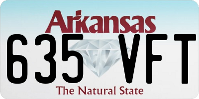 AR license plate 635VFT