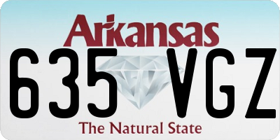 AR license plate 635VGZ