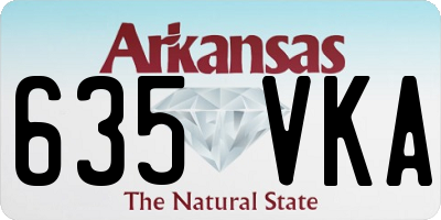 AR license plate 635VKA