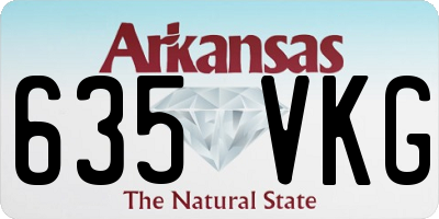 AR license plate 635VKG