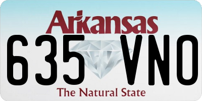 AR license plate 635VNO