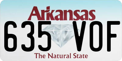 AR license plate 635VOF