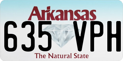 AR license plate 635VPH