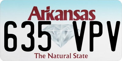 AR license plate 635VPV