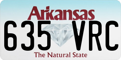 AR license plate 635VRC