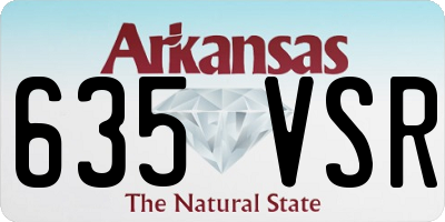 AR license plate 635VSR