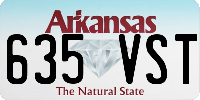AR license plate 635VST