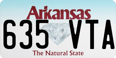 AR license plate 635VTA