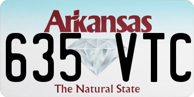 AR license plate 635VTC