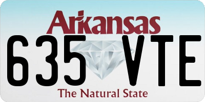 AR license plate 635VTE