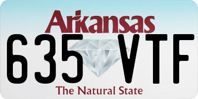 AR license plate 635VTF