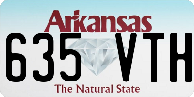 AR license plate 635VTH