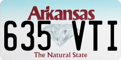 AR license plate 635VTI