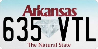 AR license plate 635VTL