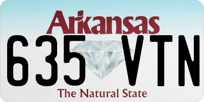AR license plate 635VTN