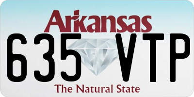 AR license plate 635VTP