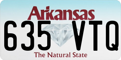 AR license plate 635VTQ