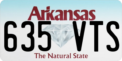 AR license plate 635VTS