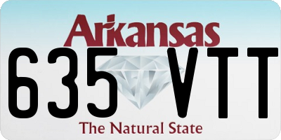 AR license plate 635VTT
