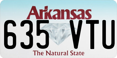 AR license plate 635VTU