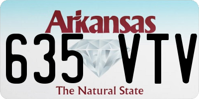 AR license plate 635VTV