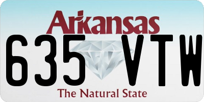 AR license plate 635VTW