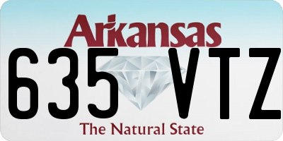 AR license plate 635VTZ