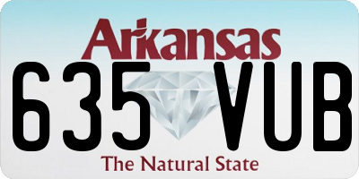 AR license plate 635VUB