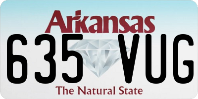 AR license plate 635VUG